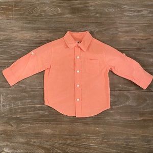 Janie and Jack Coral Poplin Shirt - 12-18mo